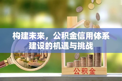 光明新区构建未来，公积金信用体系建设的机遇与挑战